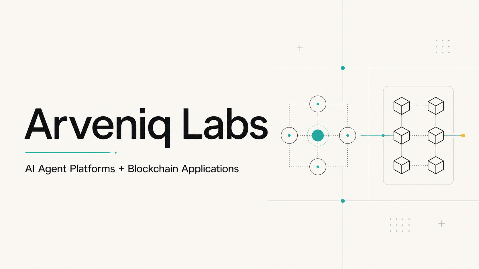 Arveniq Labs. AI Agent Platforms + Blockchain Applications. Connected agent and blockchain systems.